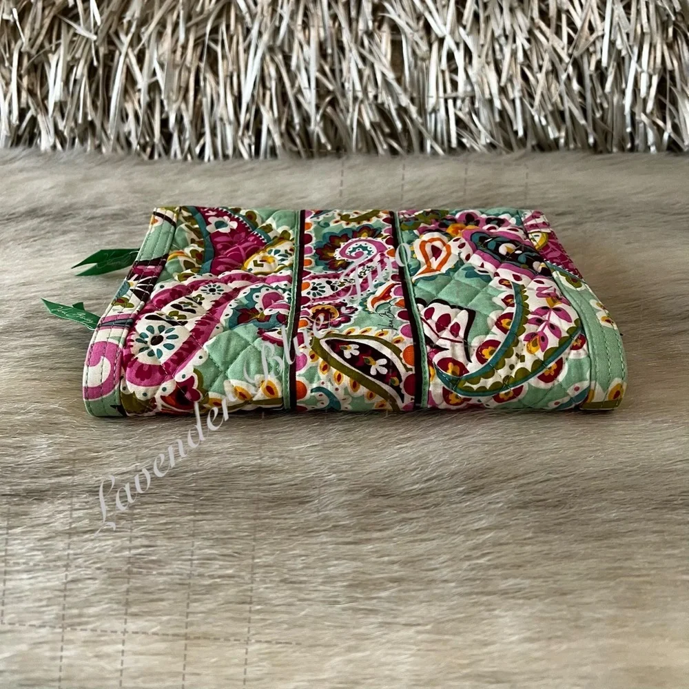 VERA BRADLEY Tutti Frutti 2013 Jewelry Case Folio Book Green Pink Y2K Floral